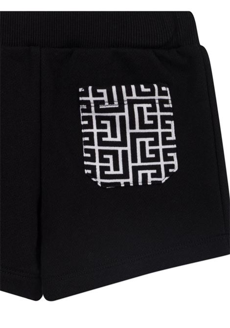 Bermuda con stampa logo BALMAIN KIDS | BY6539 Z3183930